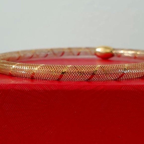 Jewelry - Gold Bracelet - round style mesh 18k - SOLD